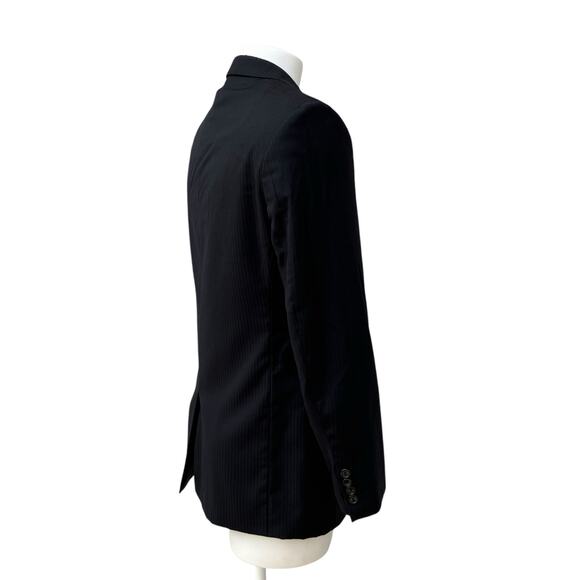 Givenchy Sport Coat Blazer Jacket 43” Chest Black Wool 3 Button Single Breasted - Picture 8 of 15